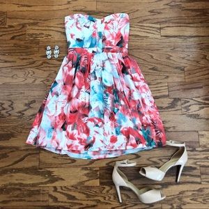 Parker Silk Strapless Lily Dress
